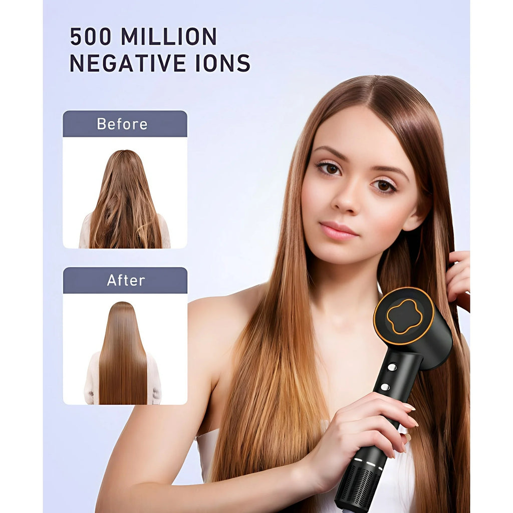 BeautifyEase Hair Dryer-Fast Drying Ionic Blow Dryer-Updated 1500 W Low Noise Technology home with Diffuser&amp;Smooth Nozzle