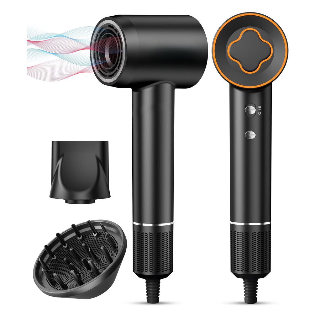 BeautifyEase Hair Dryer-Fast Drying Ionic Blow Dryer-Updated 1500 W Low Noise Technology home with Diffuser&amp;Smooth Nozzle